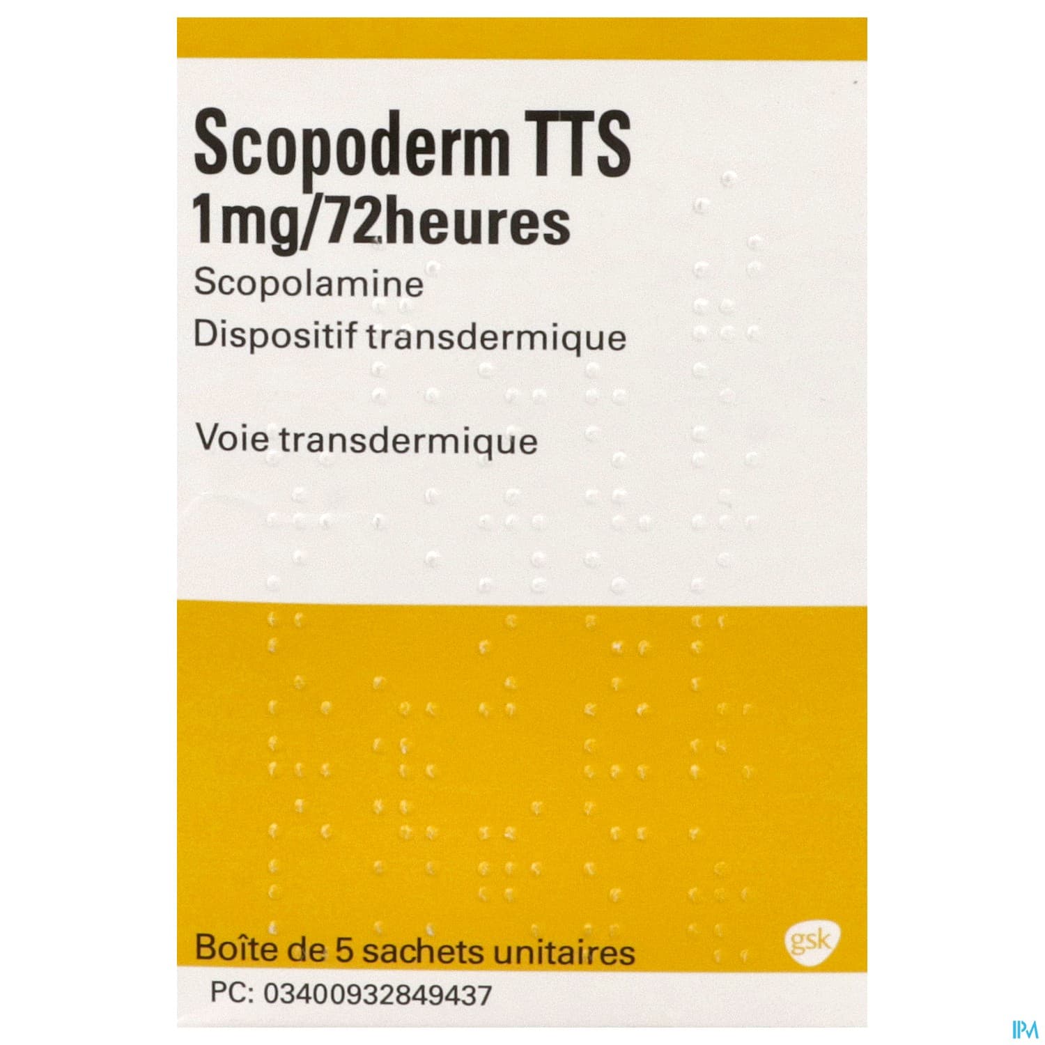 Scopoderm Tts 1mg/72h Dispositif Transdermique Sachet 5
