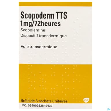 Scopoderm Tts 1mg/72h Dispositif Transdermique Sachet 5