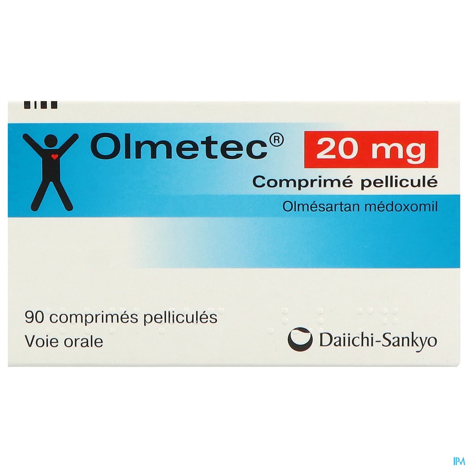 Olmetec 20mg Comprime 90