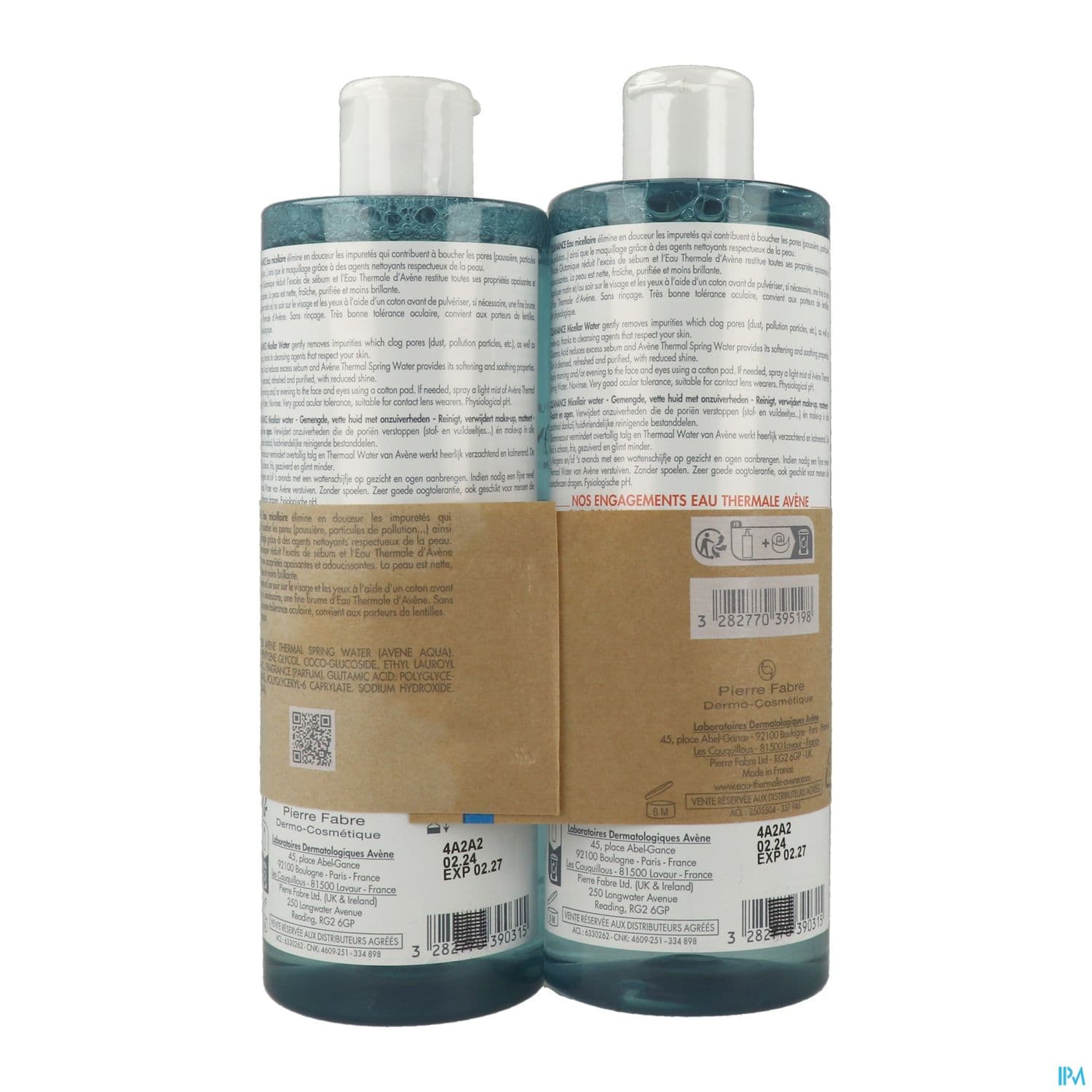 AVENE CLEANANCE EAU MICELL 400MLX2
