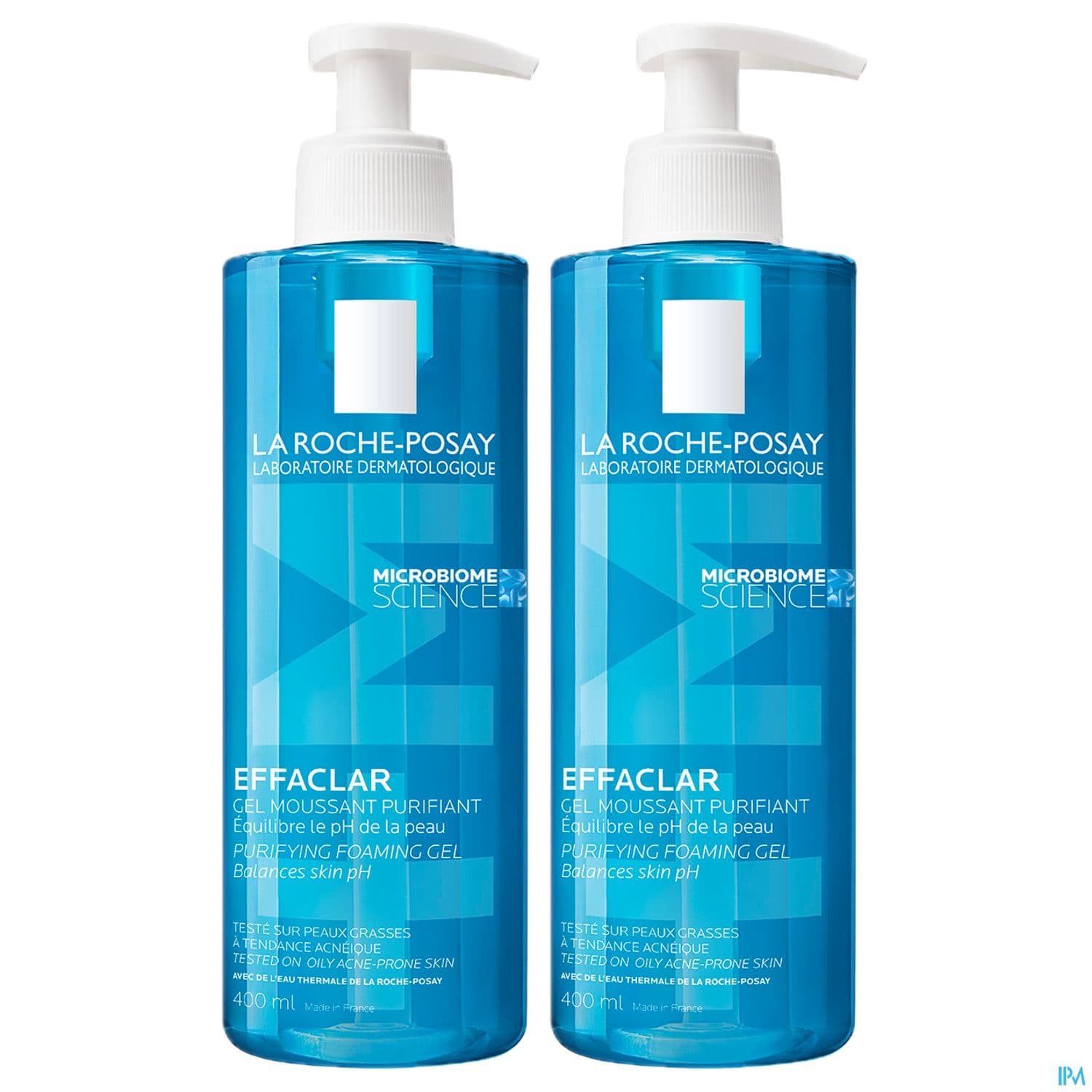 La Roche Posay Effaclar Gel Moussant Purifiant 400ml X2 (10%)