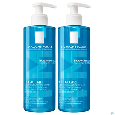 La Roche Posay Effaclar Gel Moussant Purifiant 400ml X2 (10%)