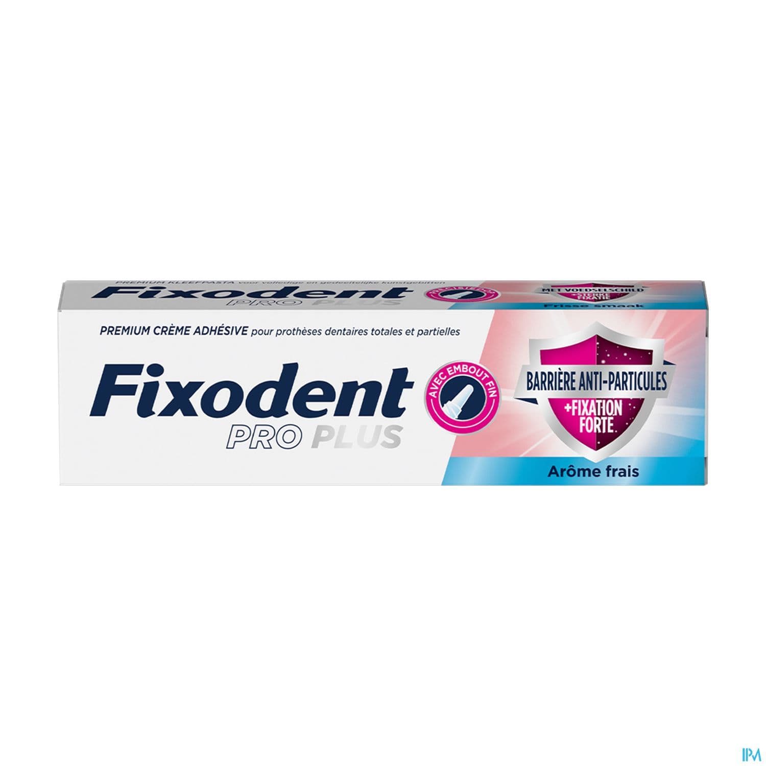 Fixodent Pro Plus Barriere Antiparticules Creme Adhesive Pour Prothese Dentaire Frais 40g