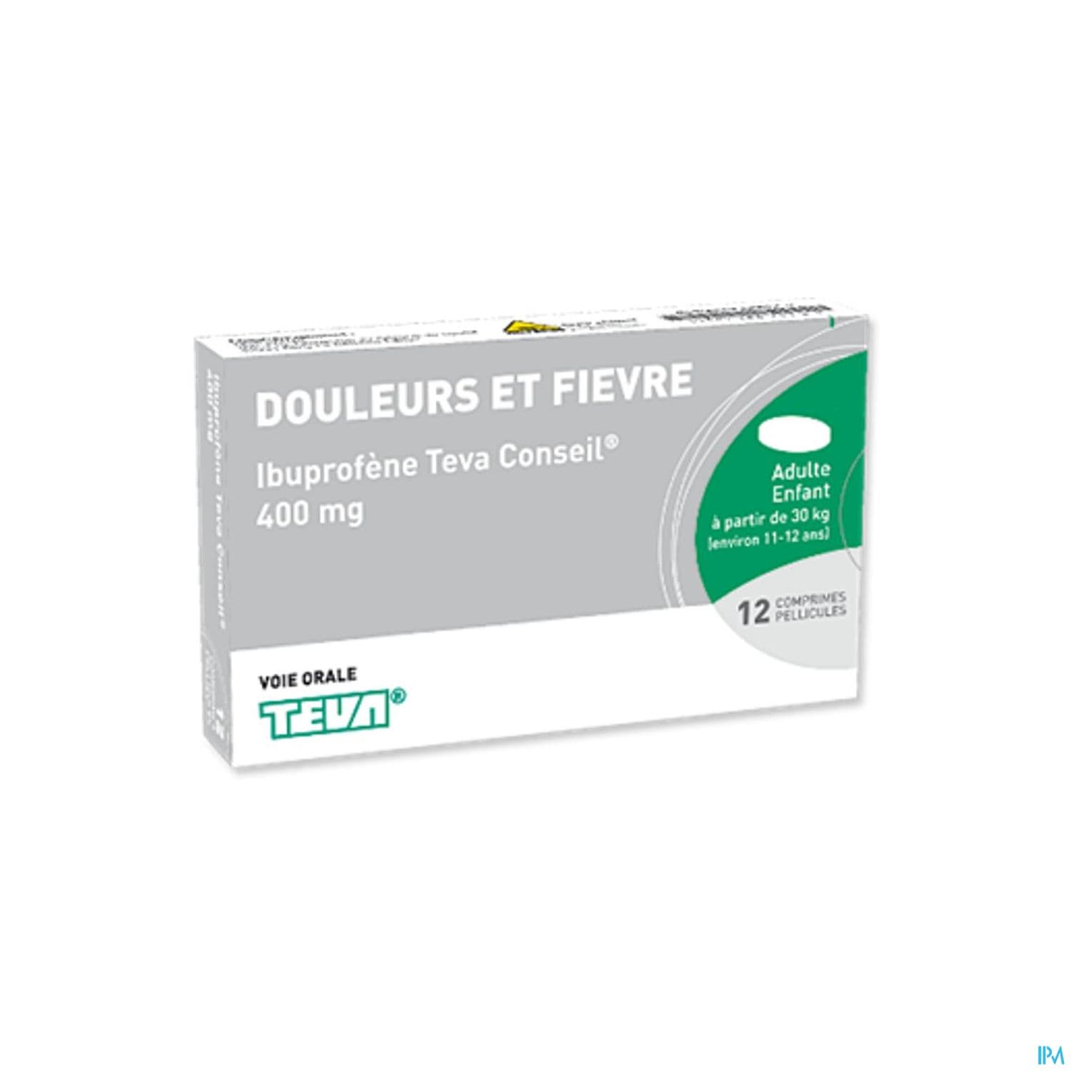 IBUPROFENE 400MG TEVA CONS CPR 12