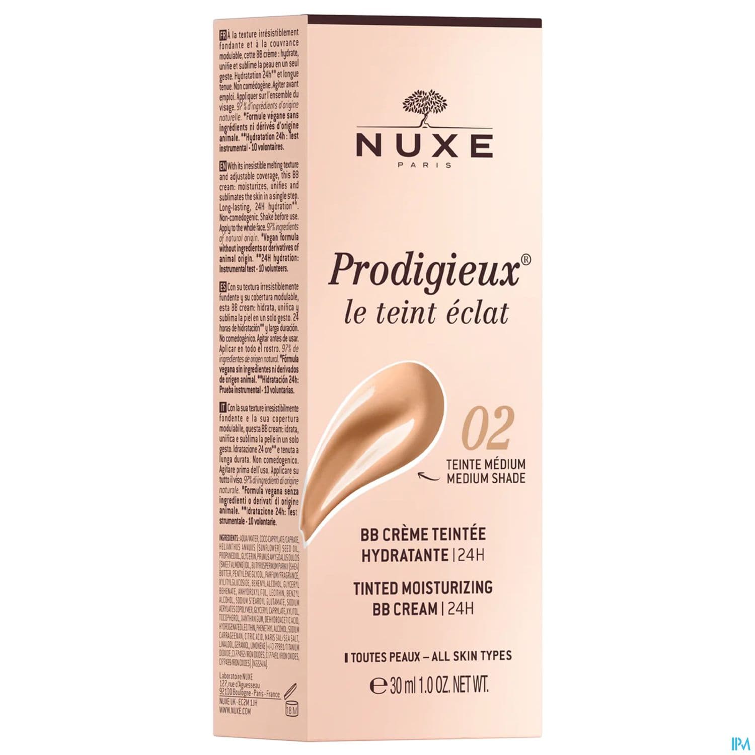 NUXE PRODIGIEUX BB CREME MED 30ML