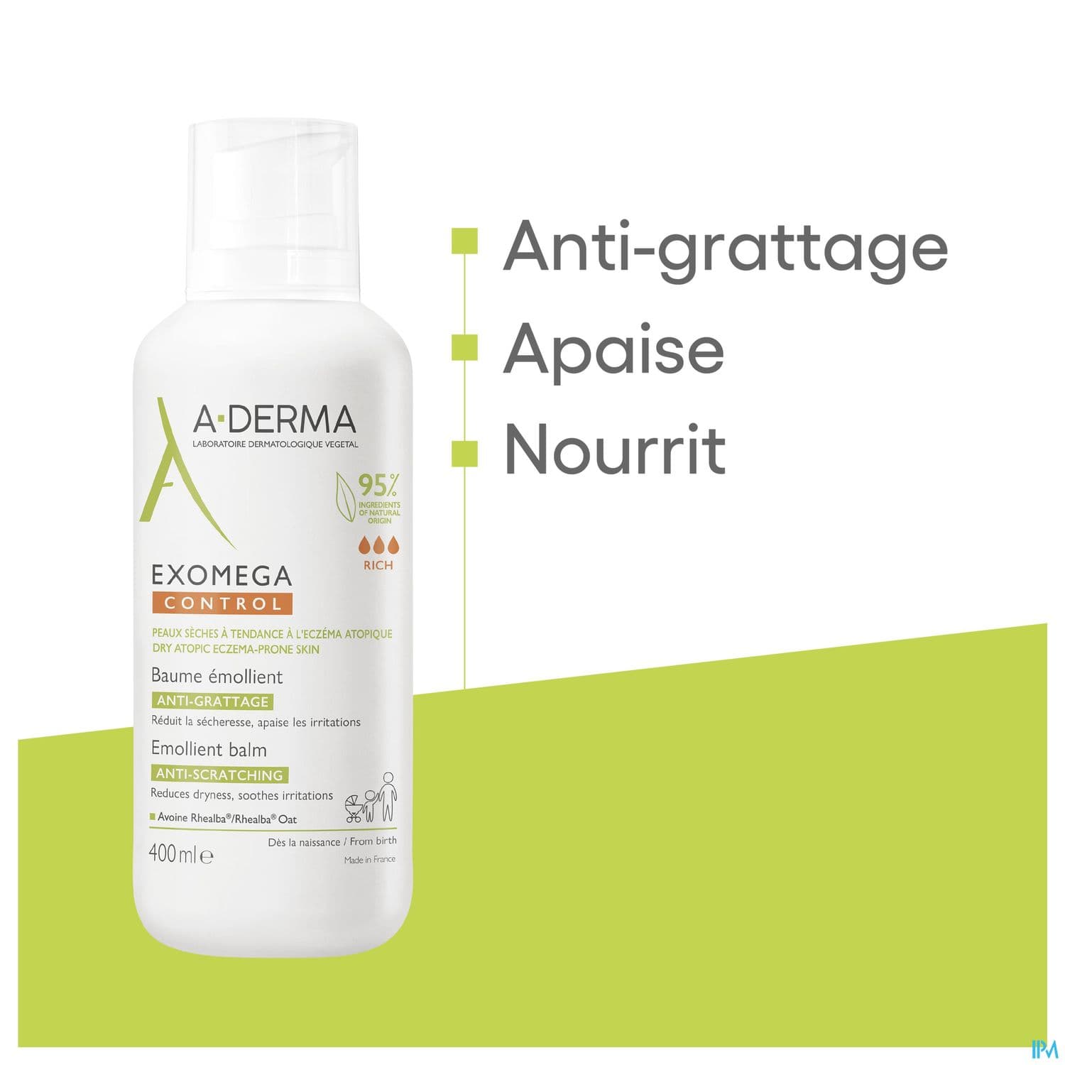 A-DERMA EXOMEGA CONT BAUM 400ML