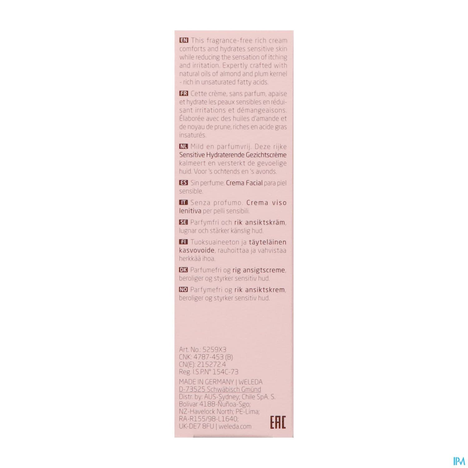 WELEDA AMANDE CR CONFORT 30ML