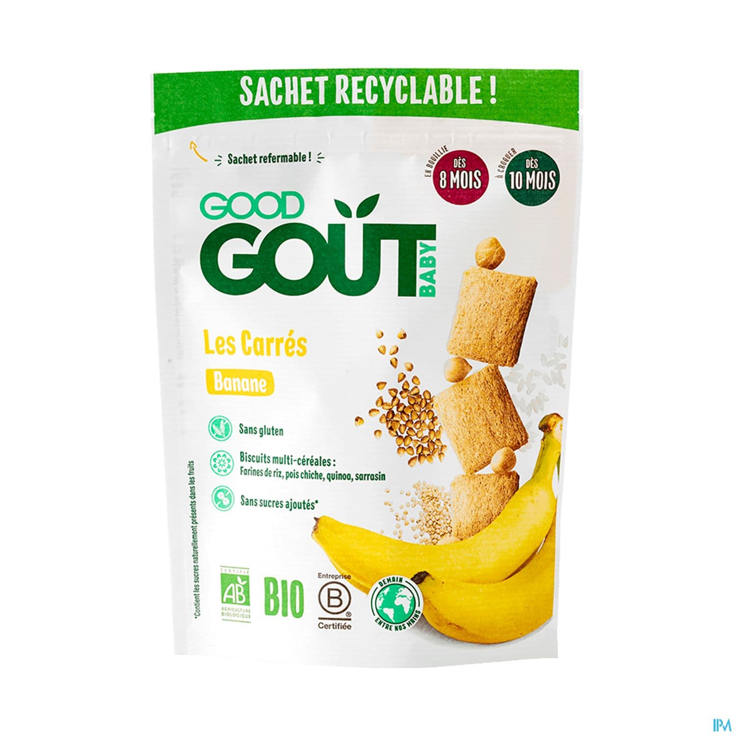 GOODGOUT CARRES BANANE 50G