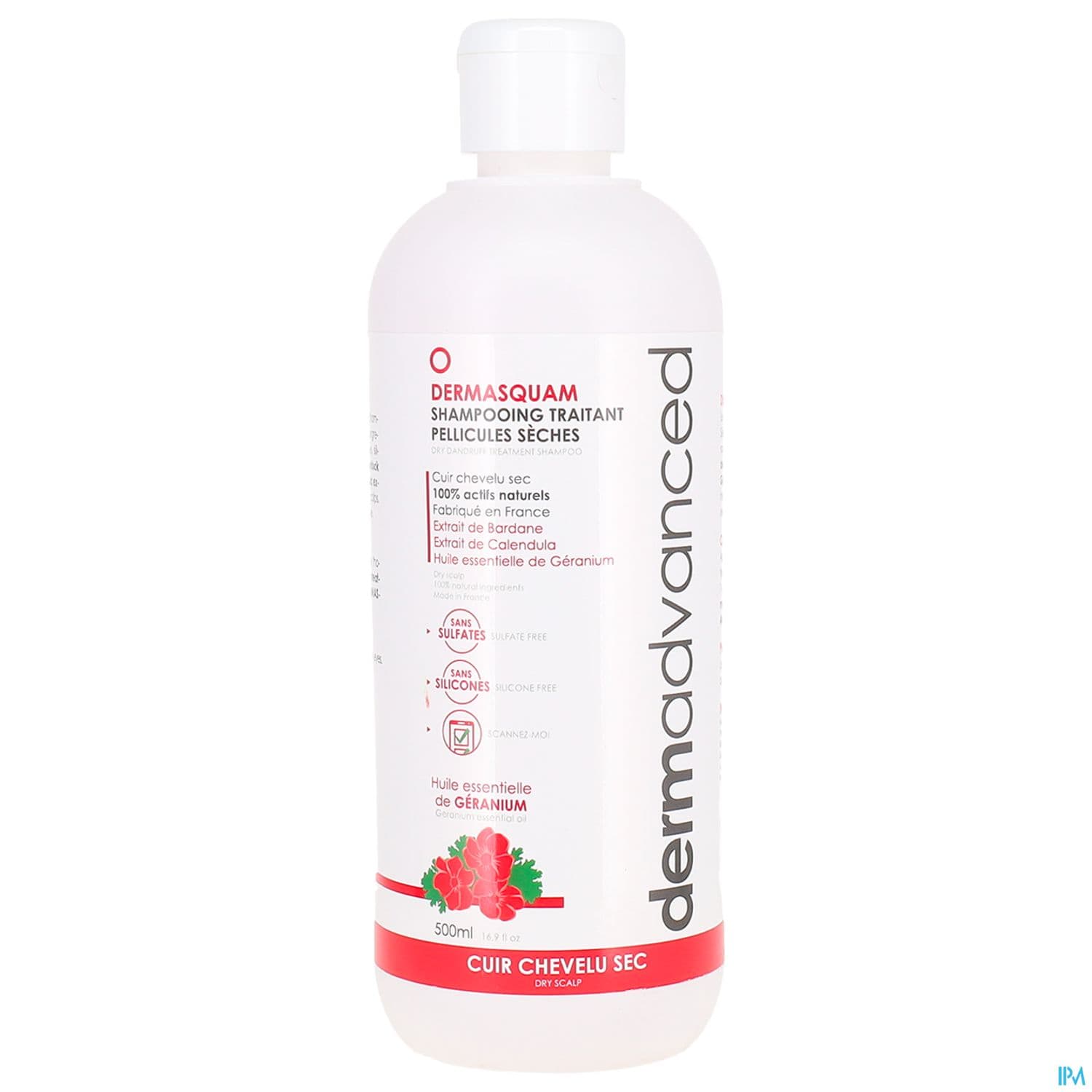DERMASQUAM SH PELLICUL SECHE 500ML