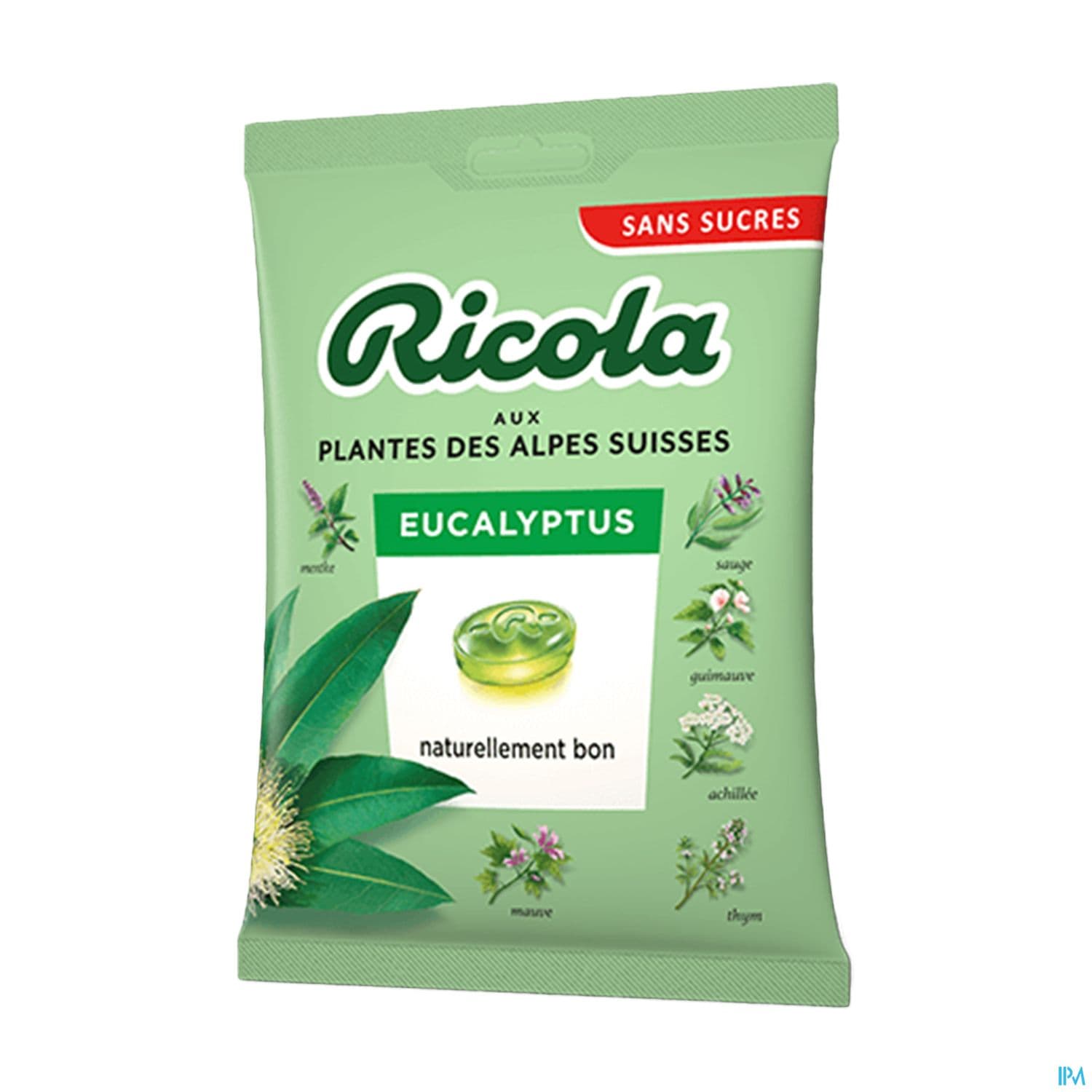 Ricola Sans Sucre Bonbon Eucalyptus 70g