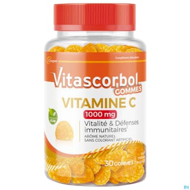 VITASCORBOL GOMMES VITC 1000MG 30