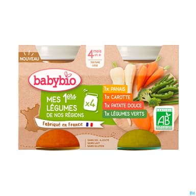 BABYBIO MES 1ERS LEGUMES 4X130G