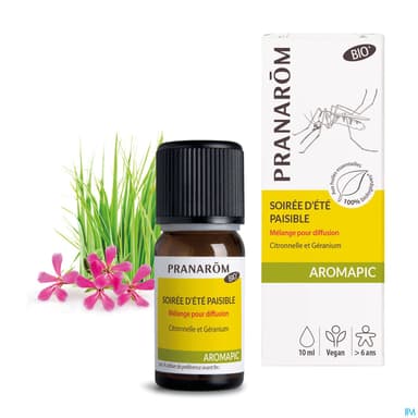 Pranarom Aromapic Melange Diffusion Soiree Ete Bio 30ml