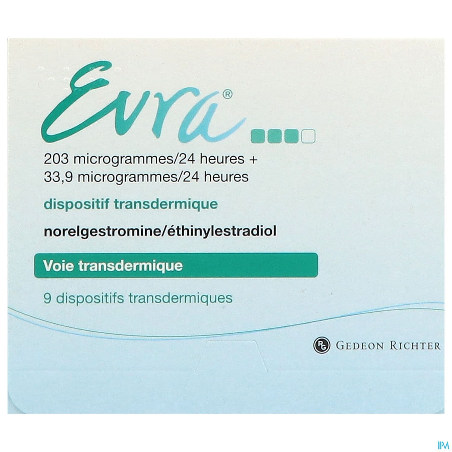 Evra 203mcg/33.9mcg/24h Dispositif Transdermique 9