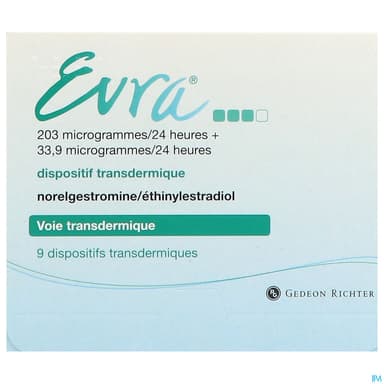 Evra 203mcg/33.9mcg/24h Dispositif Transdermique 9