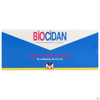 BIOCIDAN 0,1MG/0,4ML COL DOSE 10