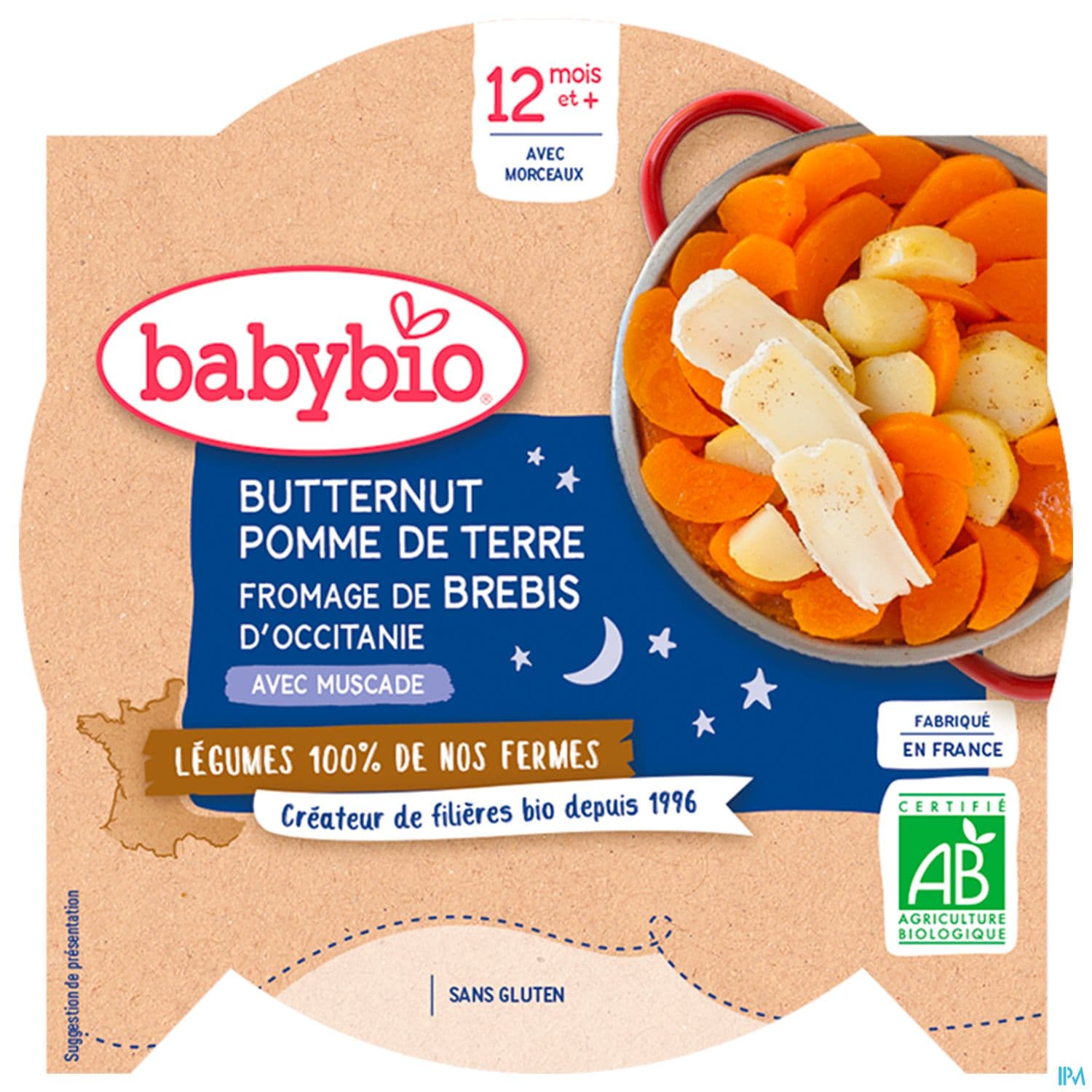 BABYBIO BON/NUIT PDT RGE/FROMAG230