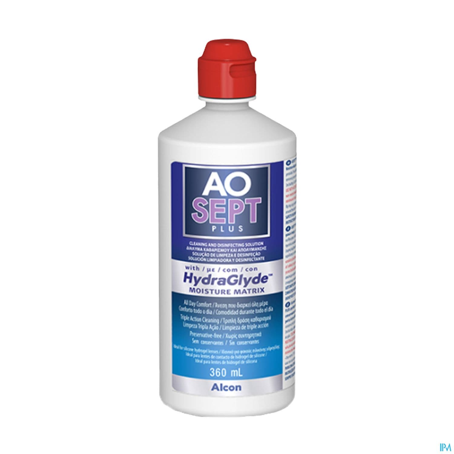 AOSEPT PLUS HYDRAGLYDE 360ML+ETUI