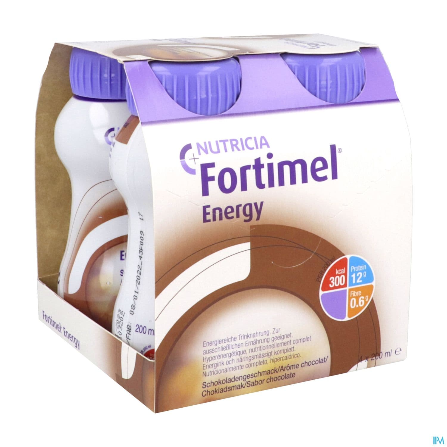 FORTIMEL ENERGY CHOCOLAT. boisson. flacon de 4 bouteilles de 200 ml — Pharmacie des Clos