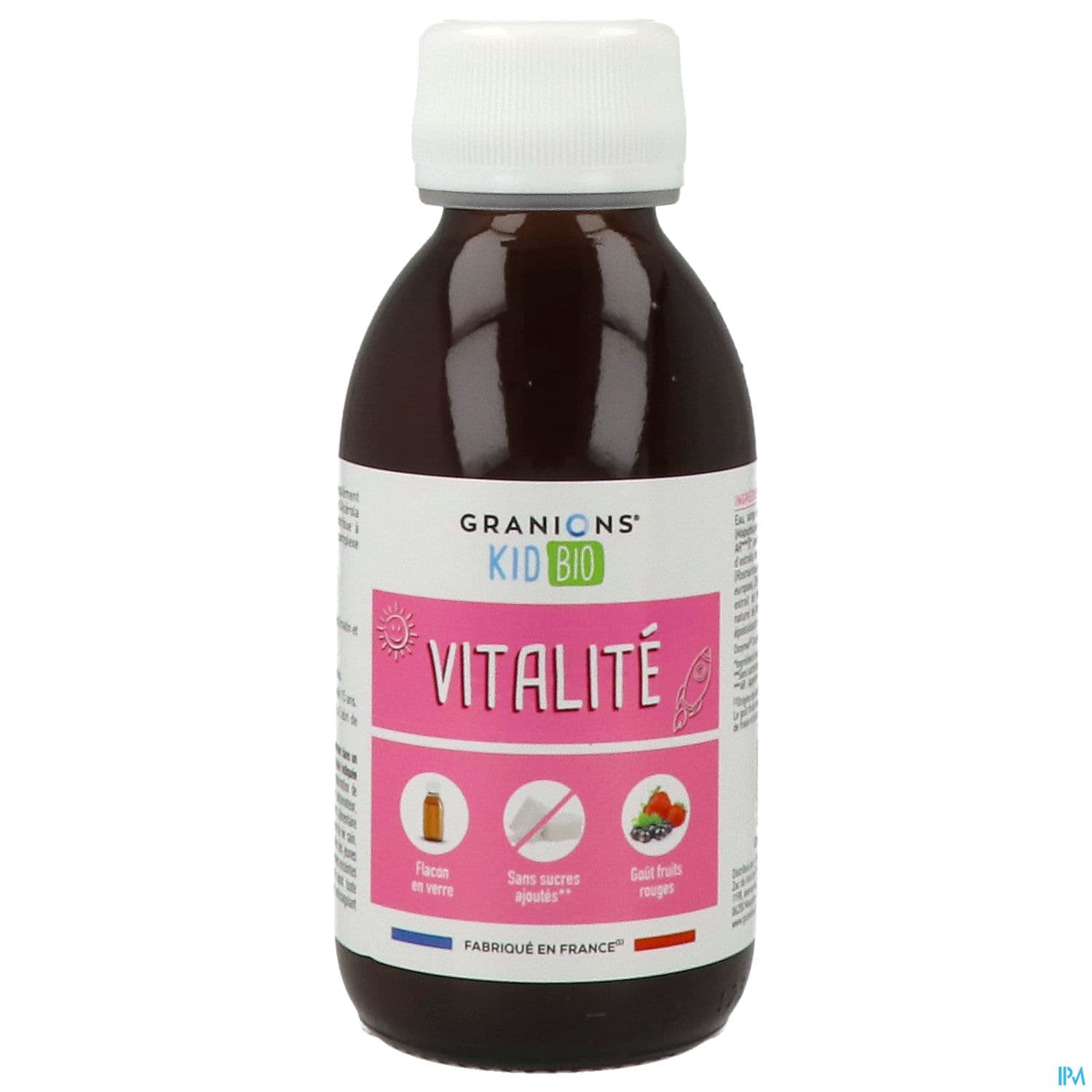 Granions Kid Bio Vitalite Solution Buvable Fruits Rouges 125ml