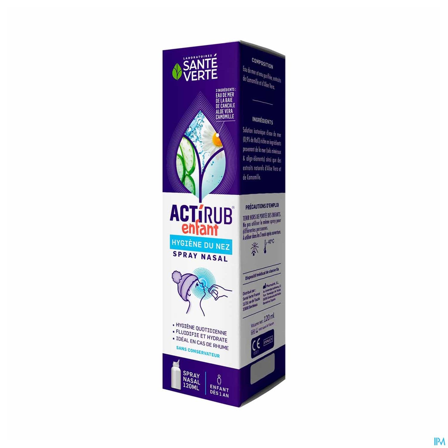 ACTIRUB SANTE VERTE ENF SPR NAS120