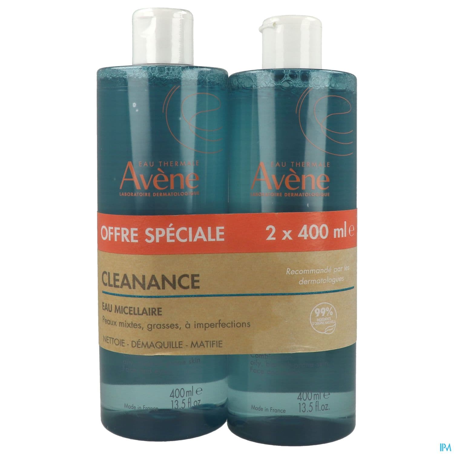 AVENE CLEANANCE EAU MICELL 400MLX2