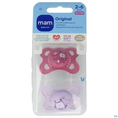 SUCET MAM ORIGIN NATUR SIL 2-6M X2