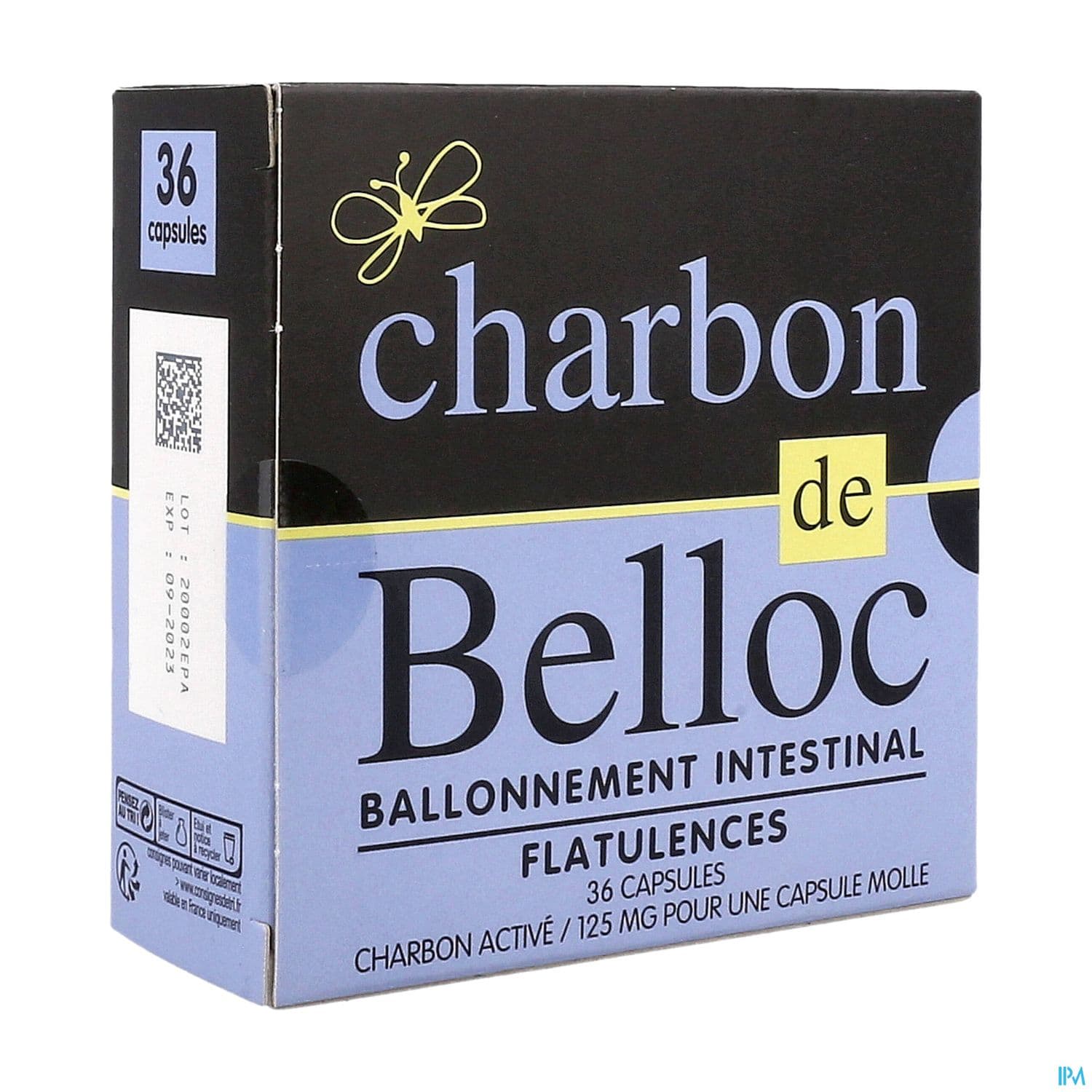 Charbon Belloc 125mg Capsule Molle 36