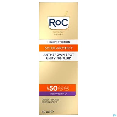 Roc Soleil Protect Visage Fluide Antitaches Brunes Unificateur Spf50+ 50ml