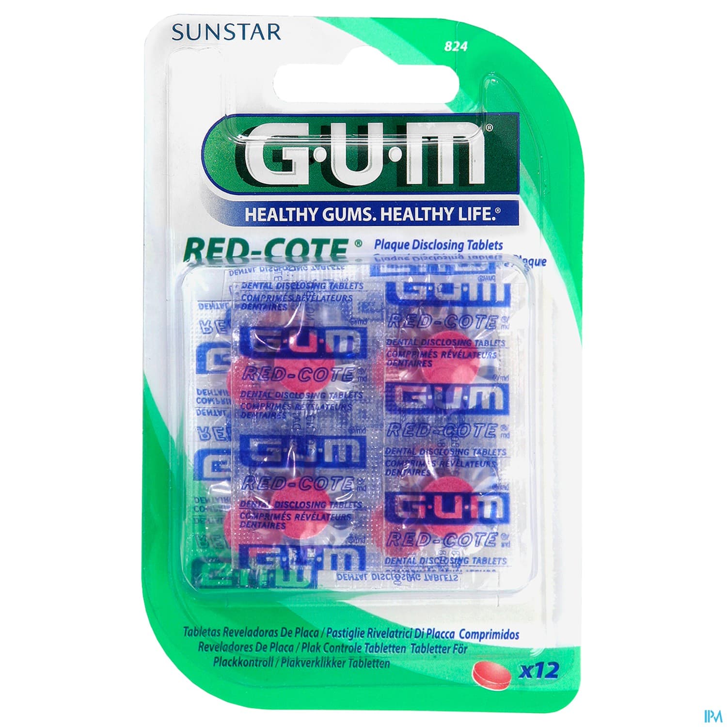 Gum red-cote révélateurs de plaque - 12 comprimés