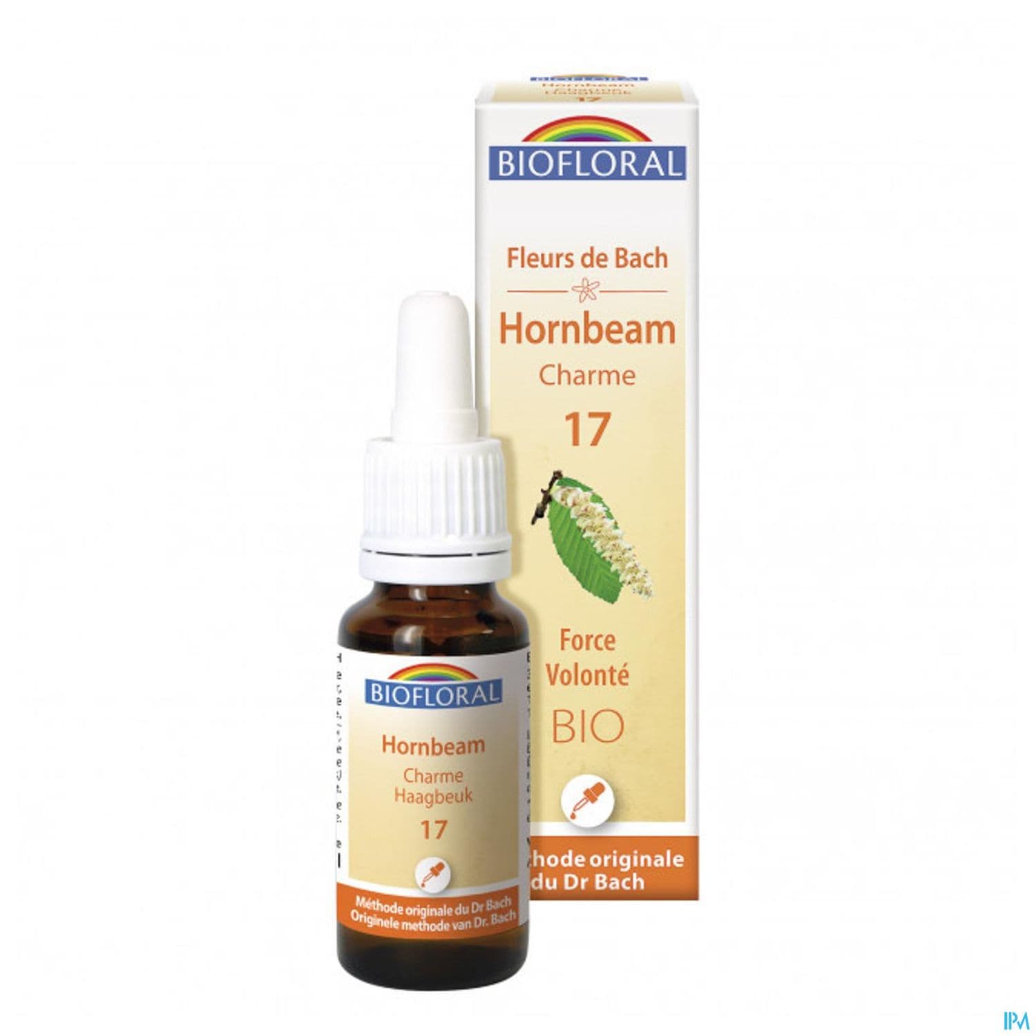 Biofloral 17 Hornbeam. Charme Compte Gouttes Bio Demeter 20ml