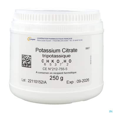 POTASSIUM CITR TRIBAS COOP 250G
