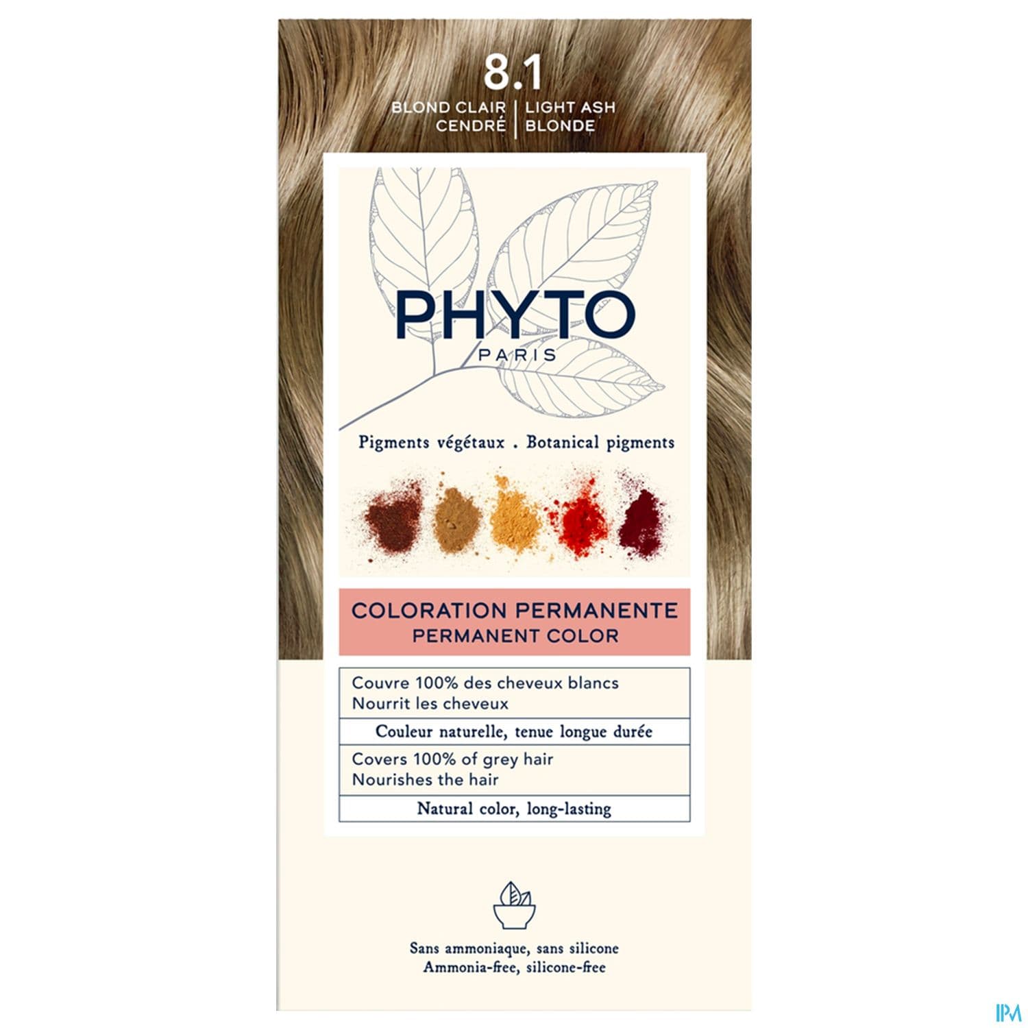 PHYTO COLOR 8.1 BLOND CLAIR CENDRE