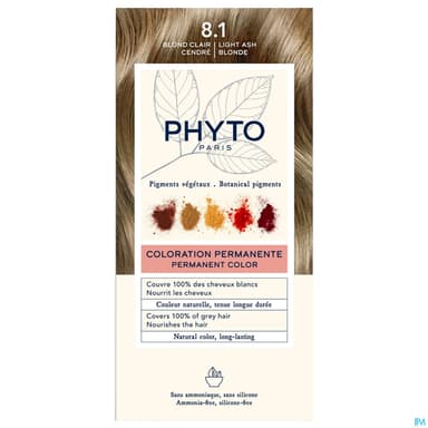 PHYTO COLOR 8.1 BLOND CLAIR CENDRE