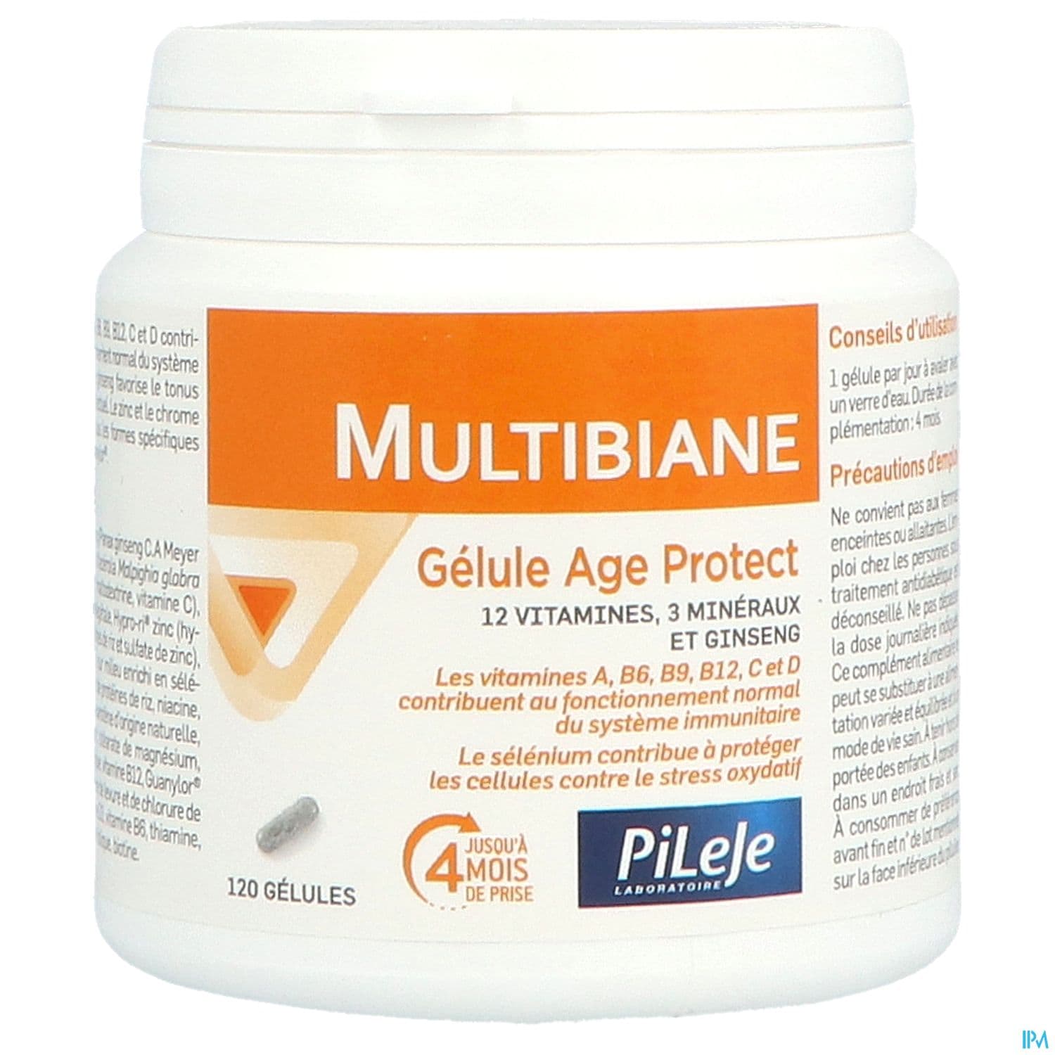 Pileje Multibiane Age Protect Gelule 120