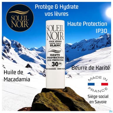 Soleil Noir Stick Levres N26 Blanc Ip30 4g