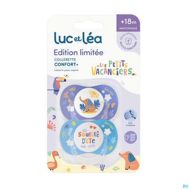 Luc Et Lea Duo Sucettes Anatomiques Elephant-sourire +18m