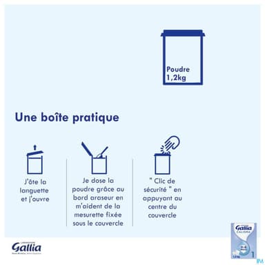 GALLIA CALISMA 1AGE LAIT PDR 1200G