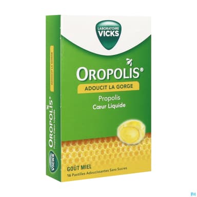 Oropolis Coeur Liquide Pastille 16