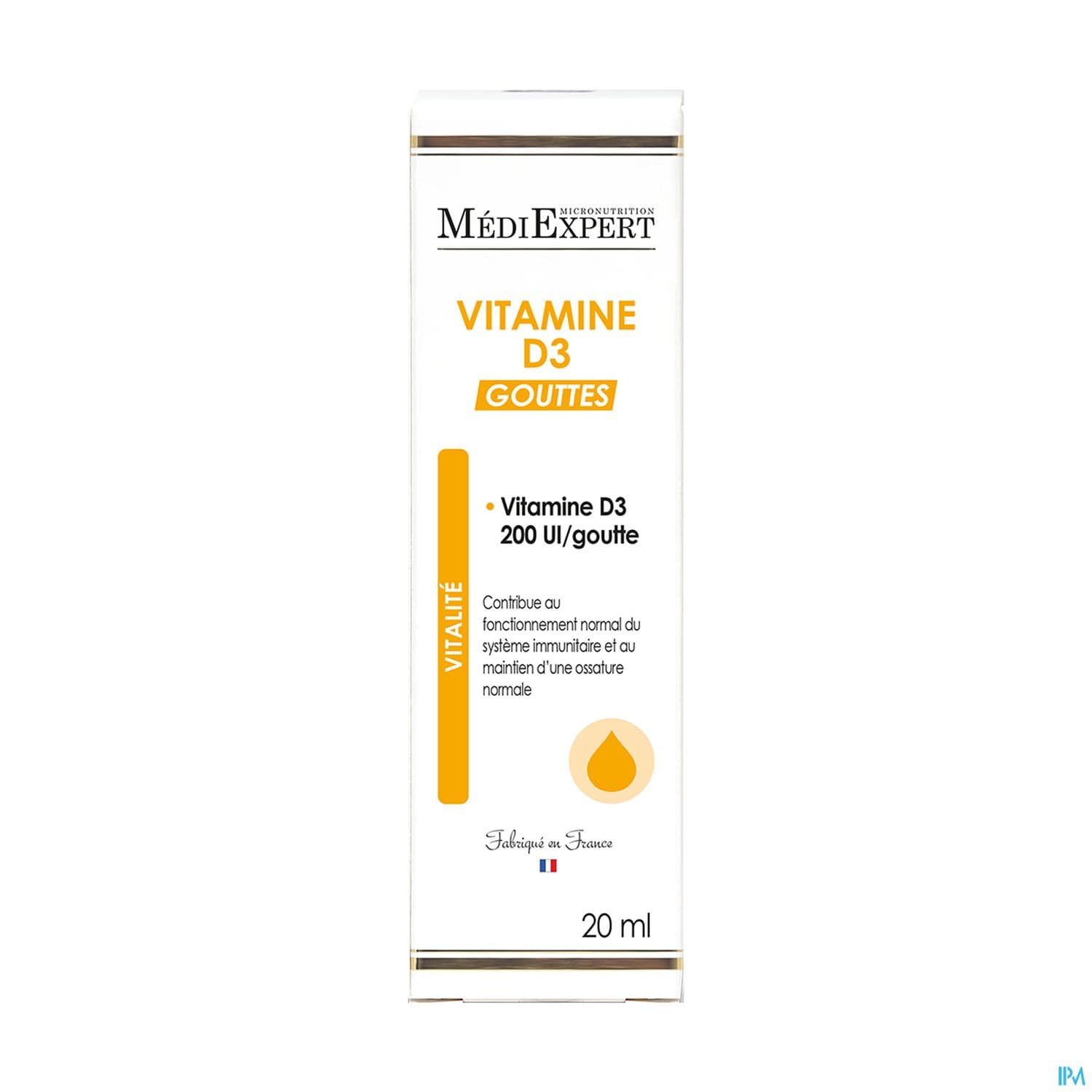 Mediexpert Vitamine D3 Gouttes 20ml — Pharmacie St Honoré - Amiens
