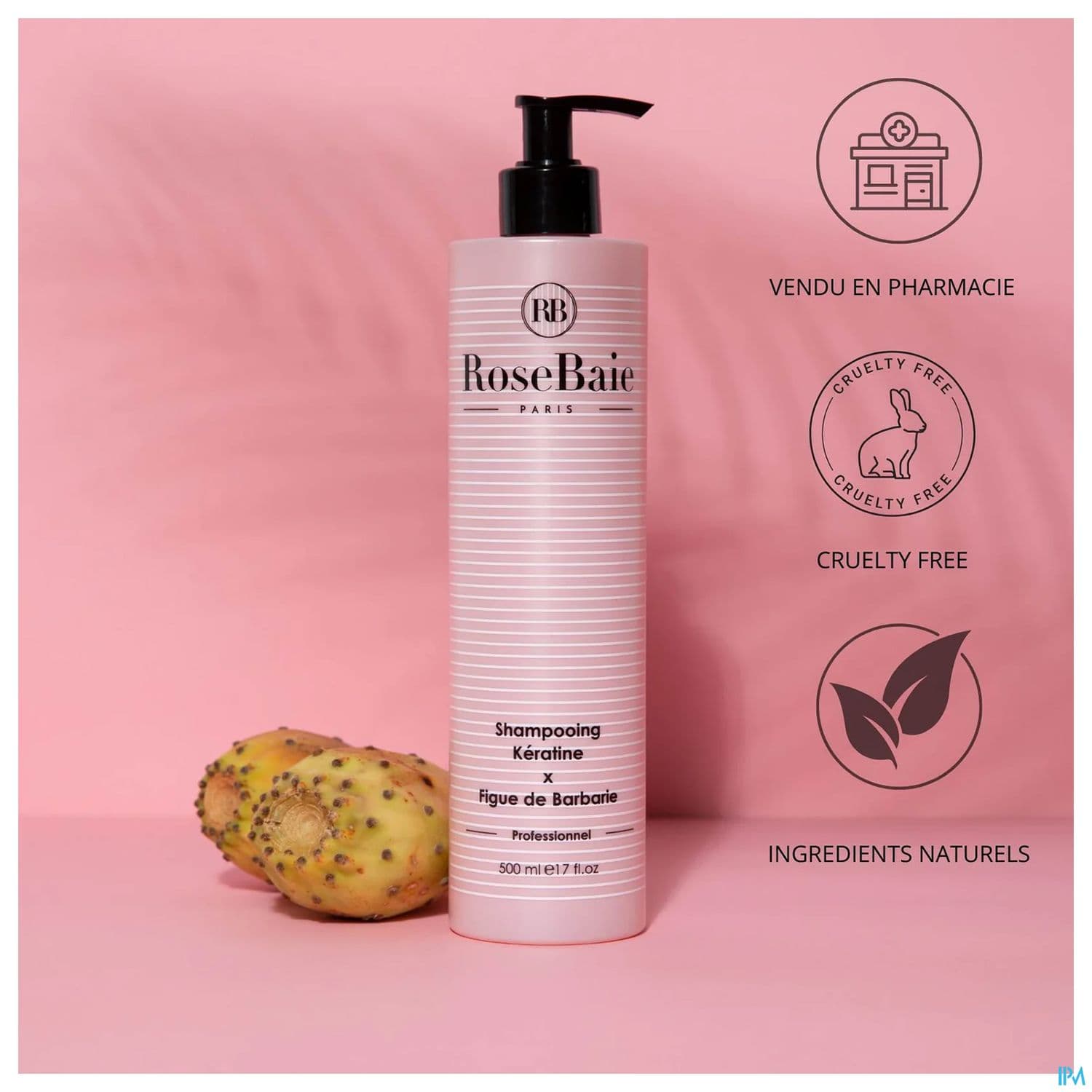 Rosebaie Paris Shampooing Keratine X Figue De Barbarie 500ml