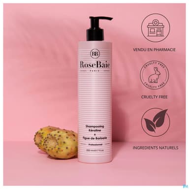 Rosebaie Paris Shampooing Keratine X Figue De Barbarie 500ml