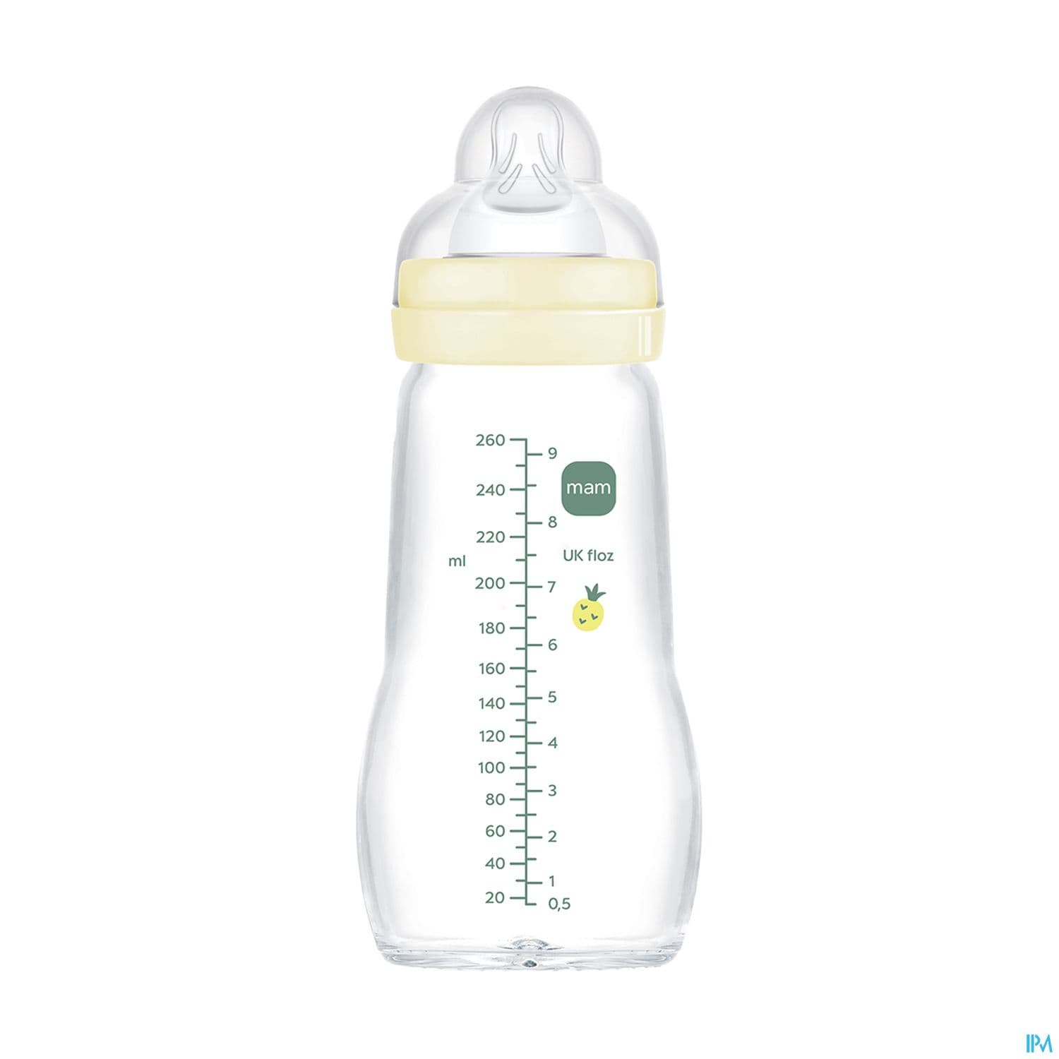 BIB MAM VER 1AGE DEB/2 BLANC 260ML