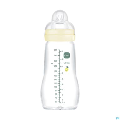 BIB MAM VER 1AGE DEB/2 BLANC 260ML