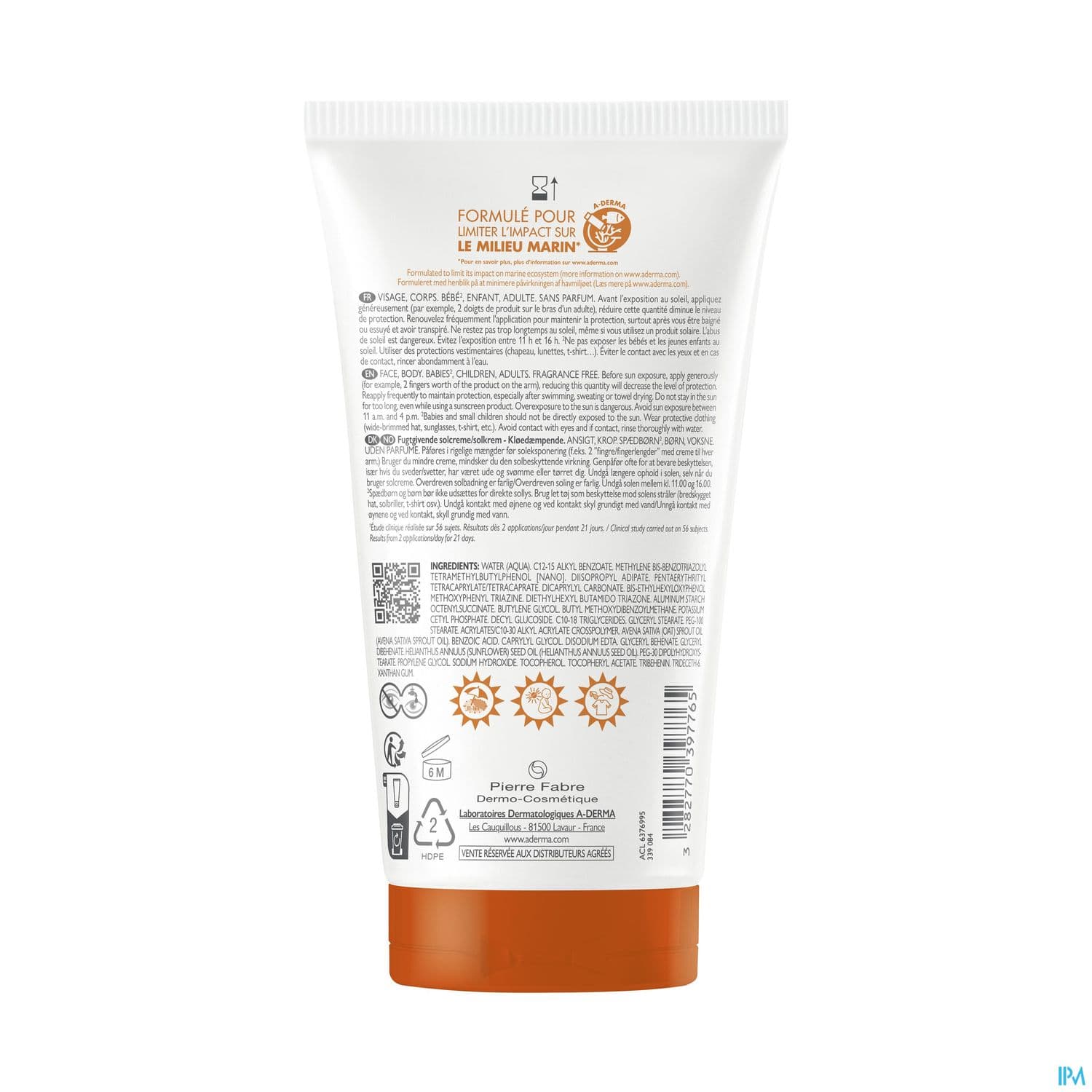 A-DERMA EXOMEGA CR SOL SPF50+150ML