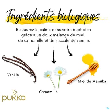 Pukka Infusion Camomille Vanille Miel De Manuka Bio Sachet 20