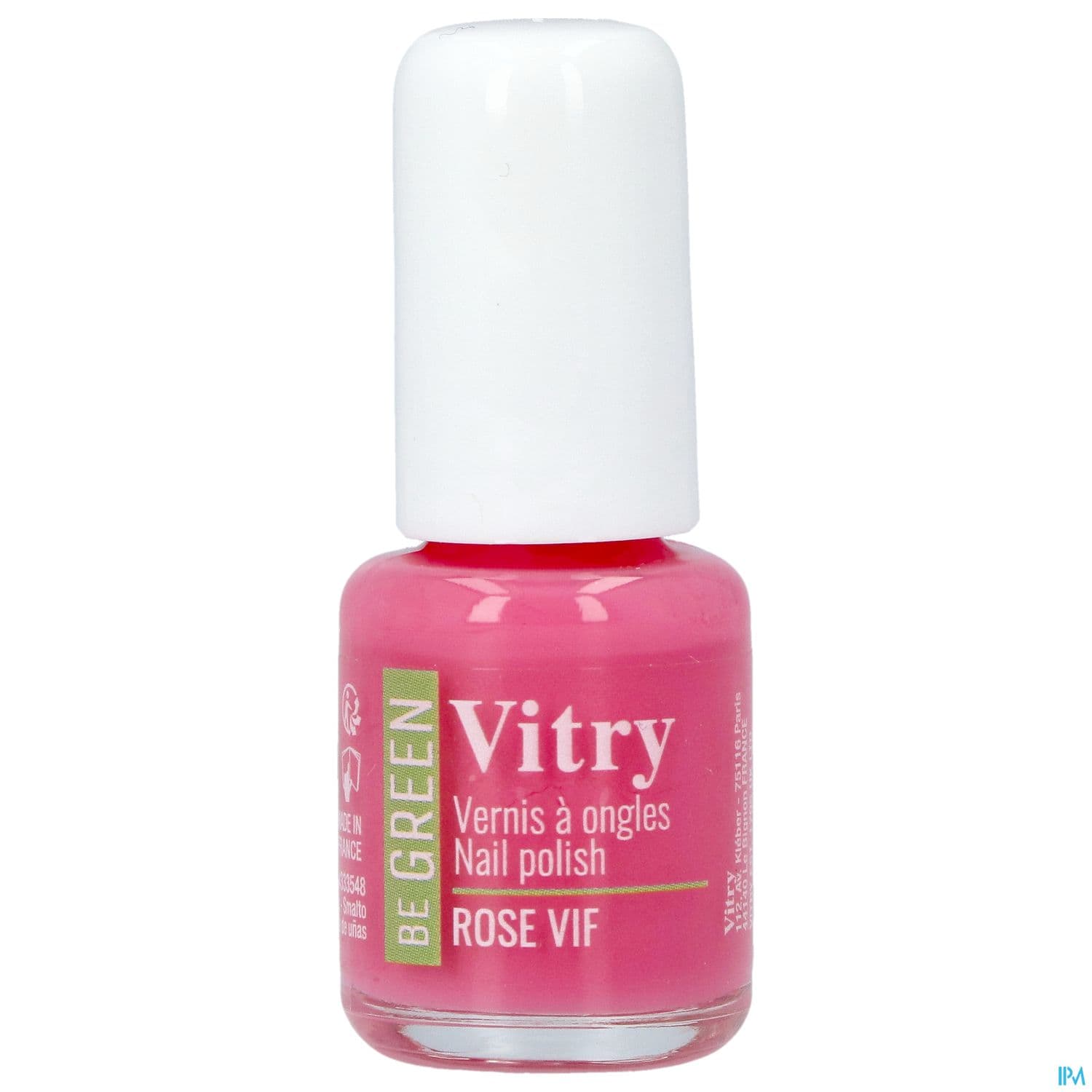 Vitry Be Green Vernis Ongles Rose Vif 6ml