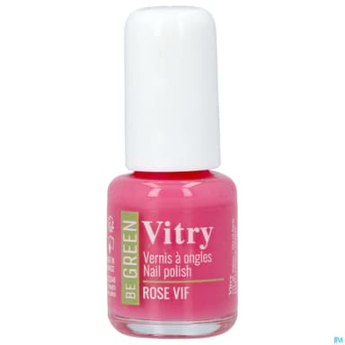 Vitry Be Green Vernis Ongles Rose Vif 6ml