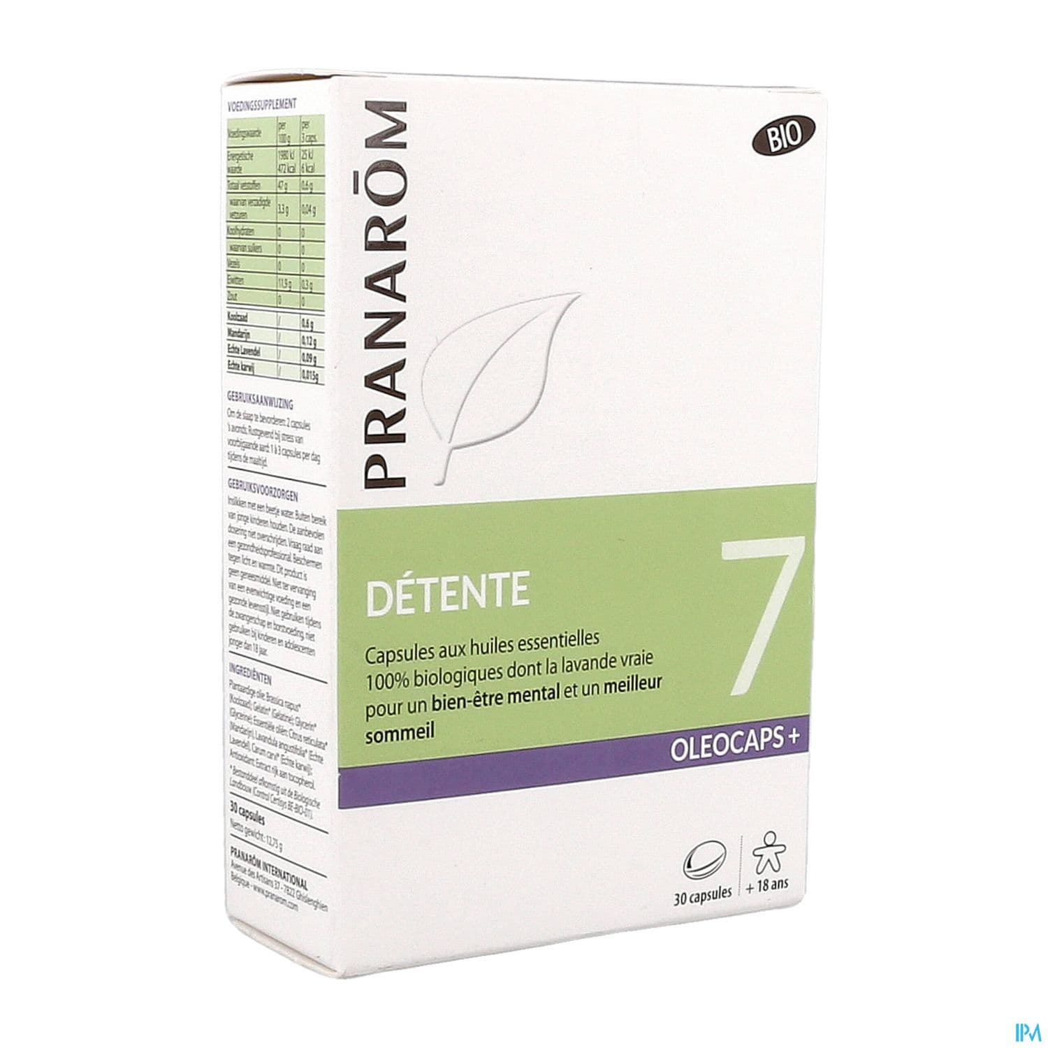 PRANAROM OLEOCAPS+7 DETENTE CAP30