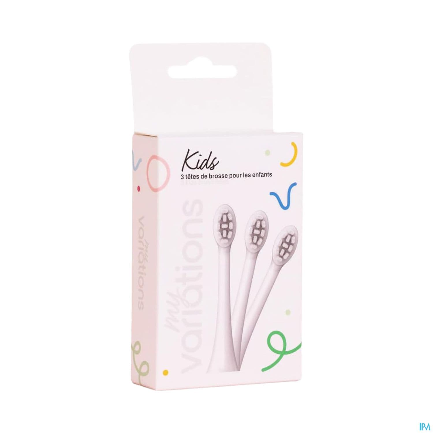 Myvariations Pack 3 Tetes De Brosse Kids Blanc